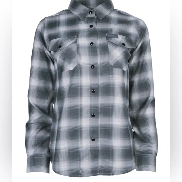 DIXXON MLM Social Distortion Collaboration Flannel Button Down Shirt NWOT SM - Picture 9 of 16